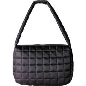 NWT Black Quilted Puffer Shoulder Bag